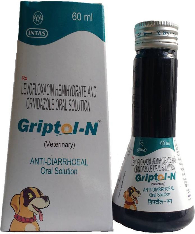 intas Griptol-N Anti Diarrhoeal Oral solution For Dogs 60 Ml Pet Health Supplements(60 ml)