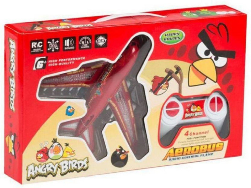 collectionmart Remote Control Flying Aeroplane of Angry Birds Toy for Kids (Red) (Red)(Red)