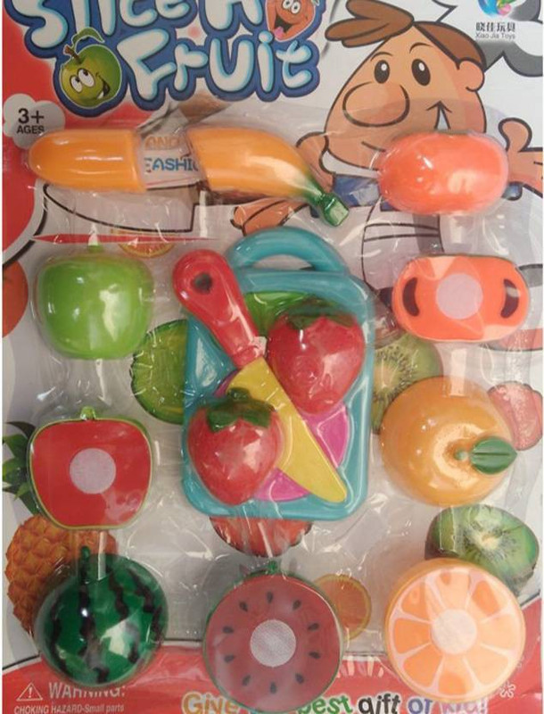 dg sport Fruit Chopping Kit Set Of 9 Pcs For Kids Toy Gift Knife