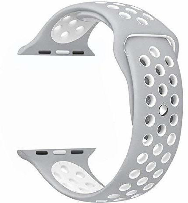 teple Watch strap for 42mm Series 1,2,3 Silicone Watch Strap ( grey,white ) Smart Watch Strap(Grey, White)