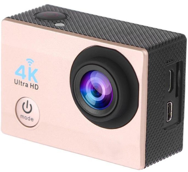 BERRIN 4k Sport Action Camera, 2 Inch LCD Screen 16 MP Full HD 1080P 30fps Wi-Fi Sports and Action Camera(Gold, 16 MP)