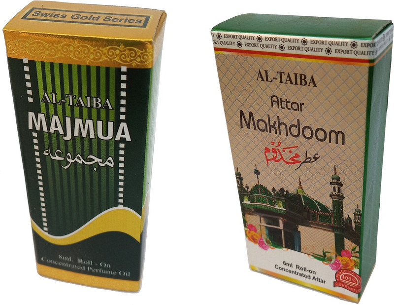 Altaiba Majmua 8ml and Makhdoom 6ml Combo Pack Attar Alcohol Free Pack of 2 Floral Attar(Floral)