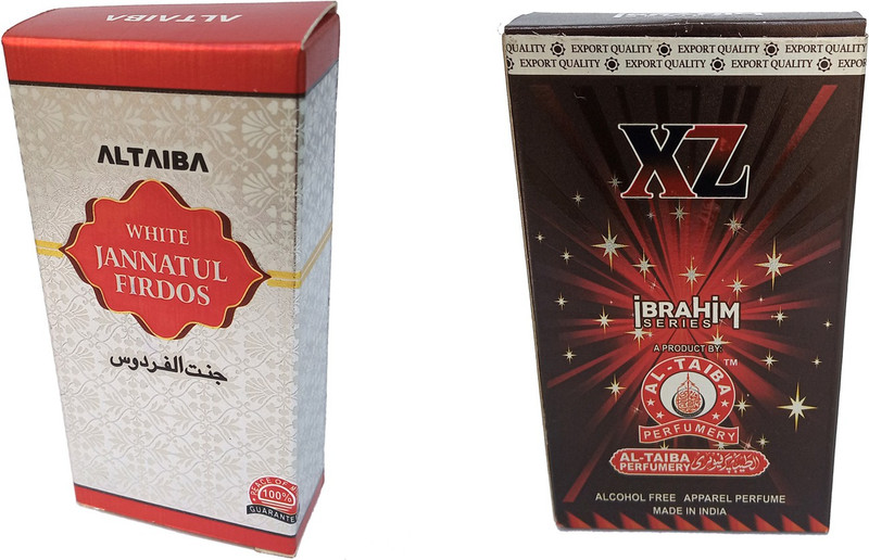 Altaiba White Jannatul Firdaus 6ml and XZ 8ml Combo Pack Attar Alcohol Free Pack of 2 Floral Attar(Floral)