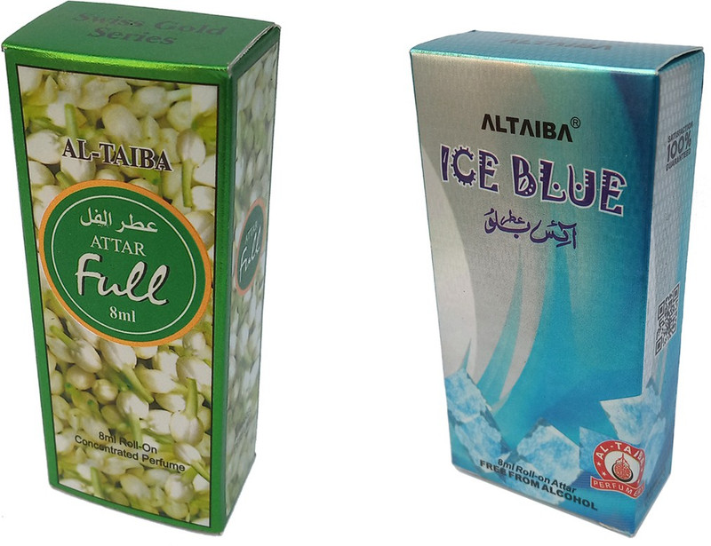 Altaiba Full 8ml and Ice Blue 8ml Combo Pack Attar Floral Attar(Floral)