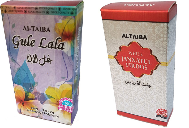 Altaiba Gule Lala 8ml and White Jannatul Firdaus 6ml Combo Pack Floral Attar(Floral)