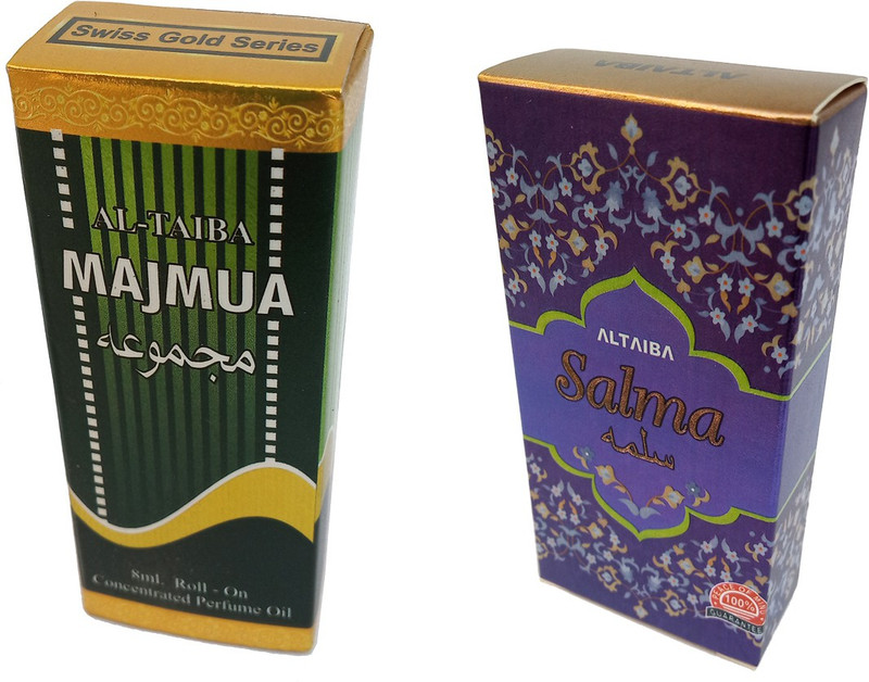 Altaiba Majmua 8ml and Salma 6ml Combo Pack Attar Alcohol Free Pack of 2 Floral Attar(Floral)