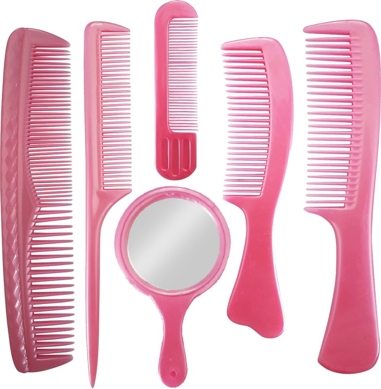 Buy Confidence Professional Hair Cutting Comb Set With Mirror – 6 Pcs(6  Items in the set) Online at desertcartMongolia