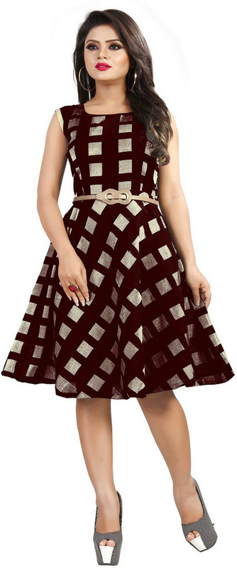 Dream Beauty Fashion Women Fit and Flare Multicolor Dress