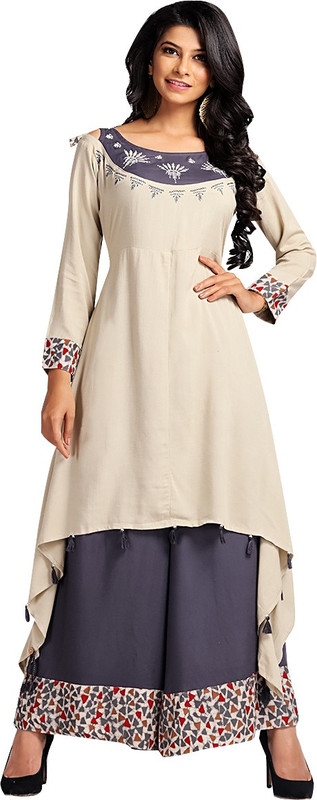 covet Women Kurta and Palazzo Set