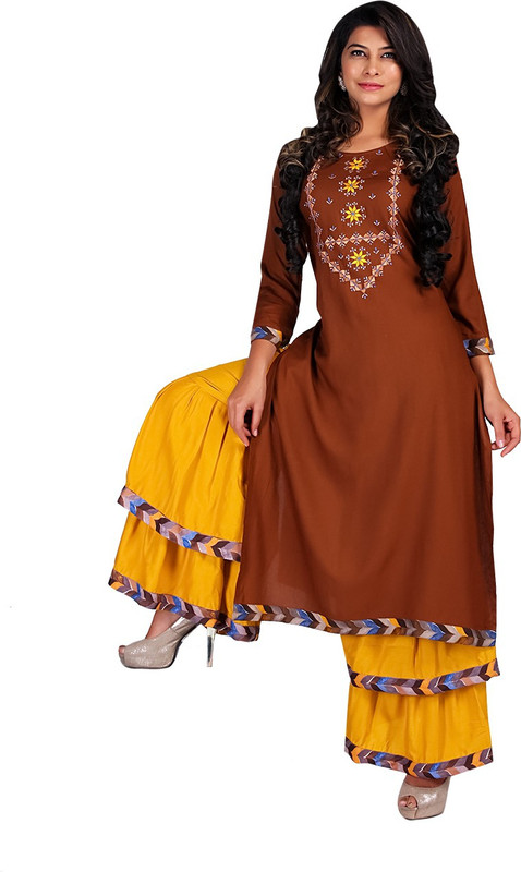 covet Women Kurta and Palazzo Set