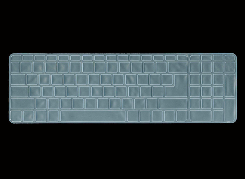 Saco Silicone ChicletProtector Cover Fit for HP 15-AC030TX Laptop Keyboard Skin(Transparent)
