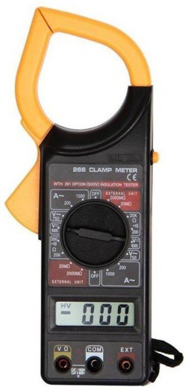 Inditrust new Clamp Meter DT-266 Digital Clamp Multimeter Digital Multimeter(Black 2000 Counts)