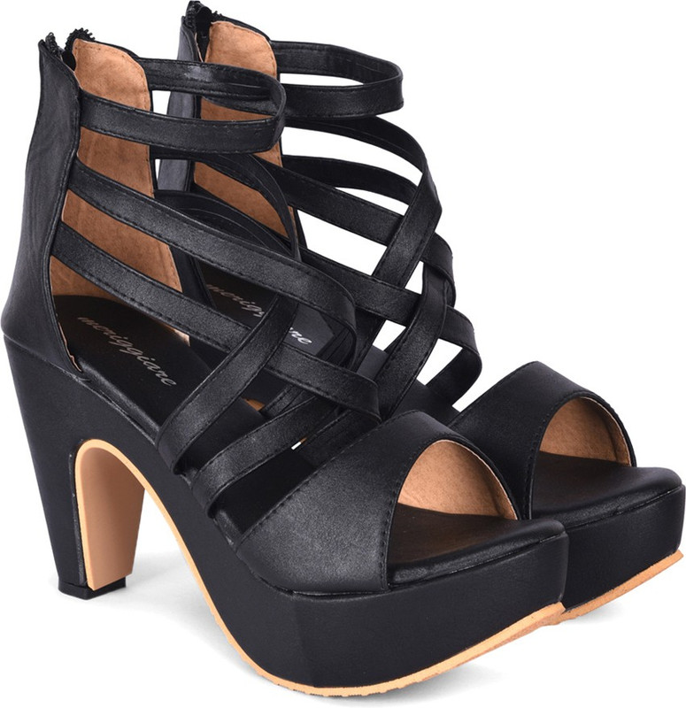 Buy Meriggiare Women Black Heels Online at desertcartCyprus