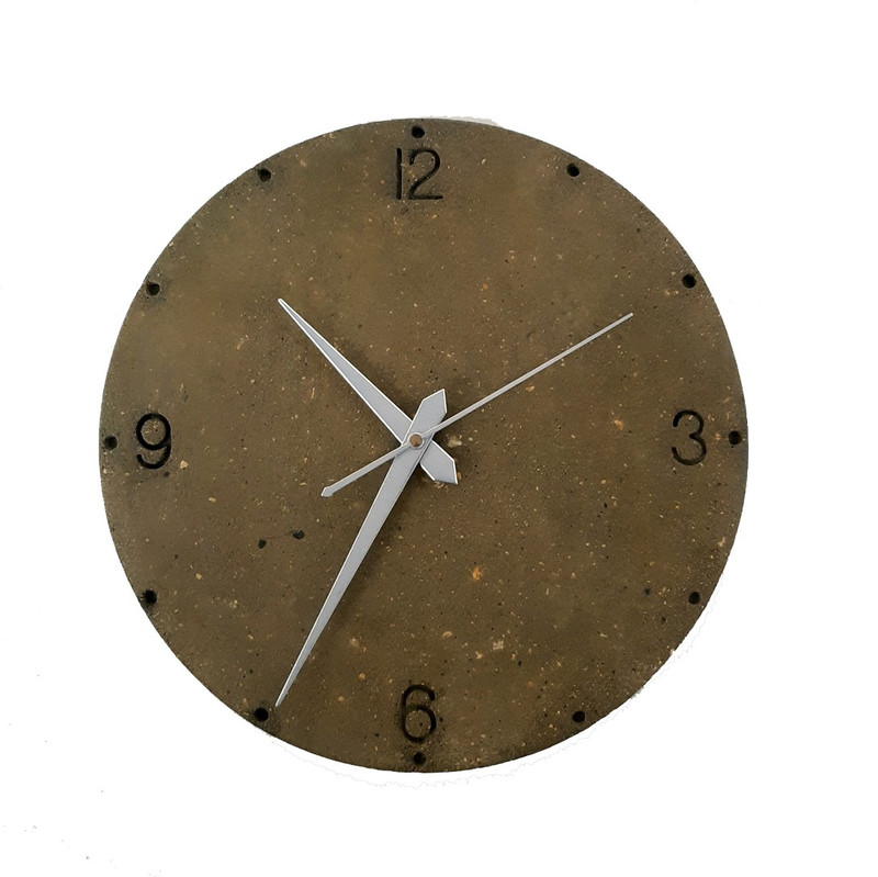 gwoss Analog 26.5 cm X 2.5 cm Wall Clock(Yellow, Without Glass)