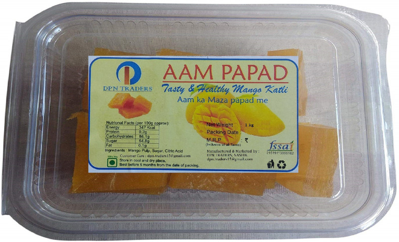dpn traders AAM Vadi / Papad / Jelly (1 kg) Mango