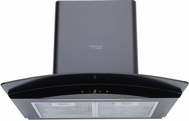 Hafele Curve 60 Plus Wall Mounted Chimney(Black 800 CMH)