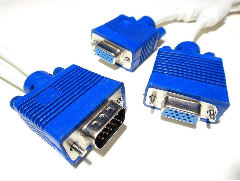 jx2 15 pin VGA 0.3048 m VGA Cable(Compatible with Moniter, Computer, Projecter light, Laptop, Blue, One Cable)