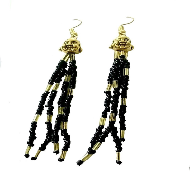 vrcraftsgallery handmade earrings bead daily wear Alloy Huggie Earring