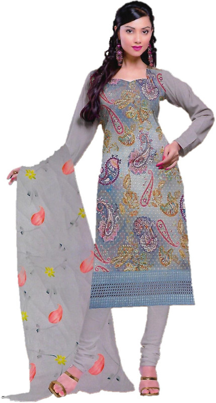 twila Pure Cotton Embroidered Salwar Suit Material(Unstitched)