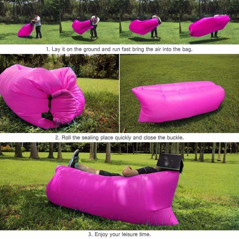 aksharkunj Polyester 2 Seater Inflatable Sofa Acrylic 2 Seater Inflatable Sofa(Color - pink)