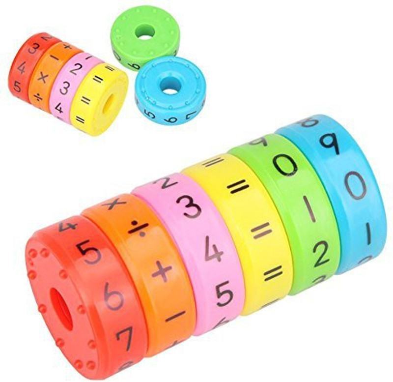 haappybox Kids educational Toy to master basic Mind Math calculation, Great learning toy for 4 years and above(Red, Yellow, Green)