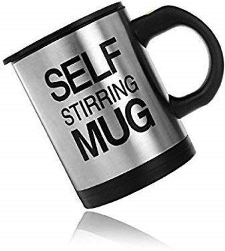 aksharkunj Automatic Stainless Coffee Mixing Cup Plastic, Carbon Steel Mug(200 ml)