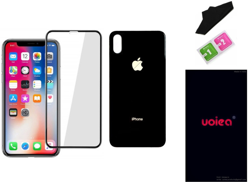 uoiea Front and Back Tempered Glass for Apple iPhone XS Max(Pack of 1)