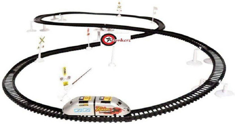 shopjamke High Speed Metro With Flyover Track And Sign Boards For Kids (Multicolor)(Multicolor)