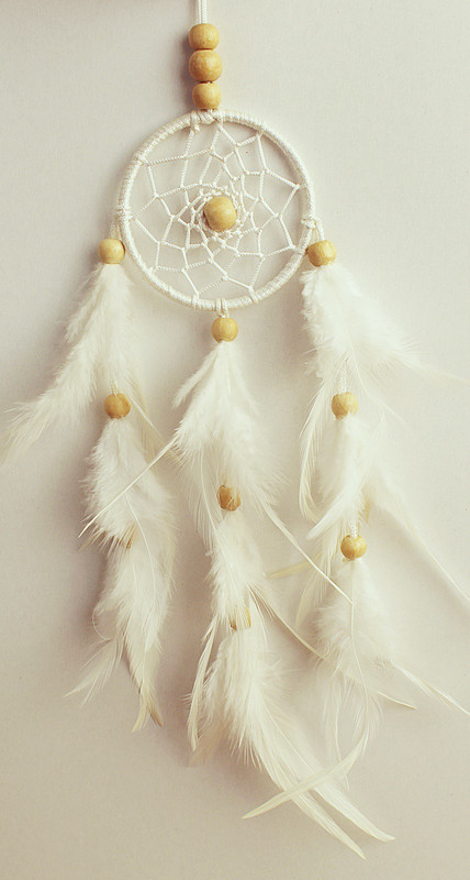 handymandy store Nylon, Wood Dream Catcher(4 inch, White)