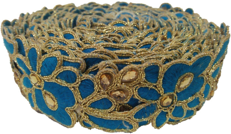 ramdev lace _embroidery work_rama color_900×3 cms_286