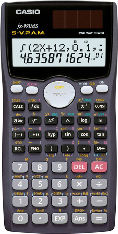 Casio FX-991MS 2nd Edition Scientific Calculator (401 Functions) Grey