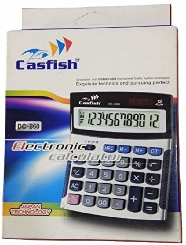 casfish Counters Number DC 860 DC-860 Basic  Calculator(12 Digit)