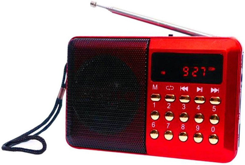 CRETO OD-SM305 Portable Fm Radio USB-SD Card Player Supports FM Radio(Red)