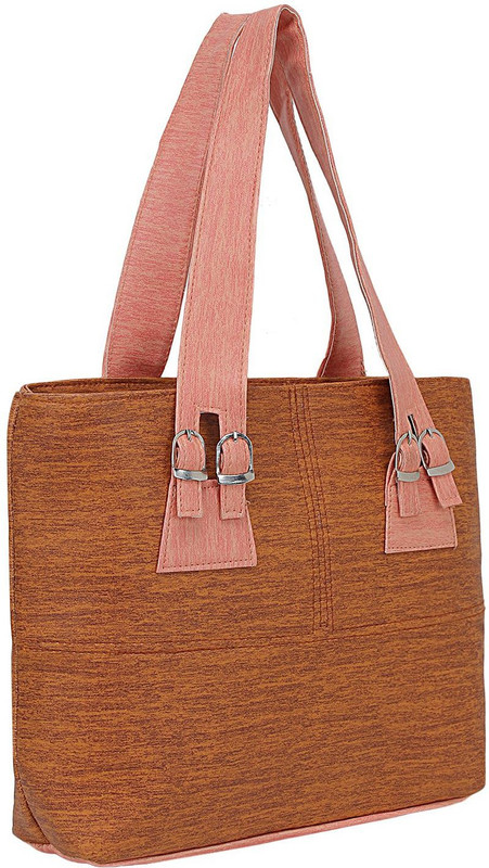 rehan Women Brown, Pink Hand-held Bag