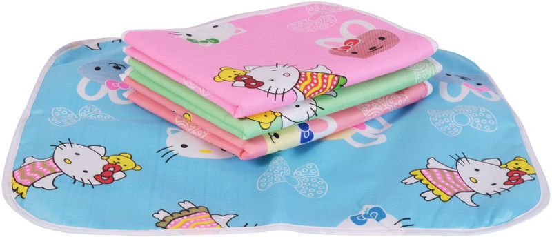 BANTOO Velvet, Cotton Baby Sleeping Mat(Multicolor, Pack of 4, Free)