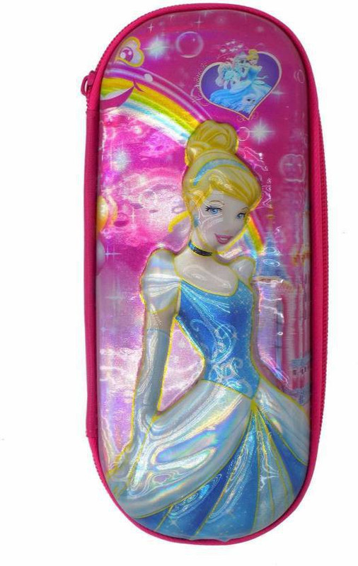 shophills 02 princess & kid batman Art Plastic Pencil Box(Set of 1, Multicolor)