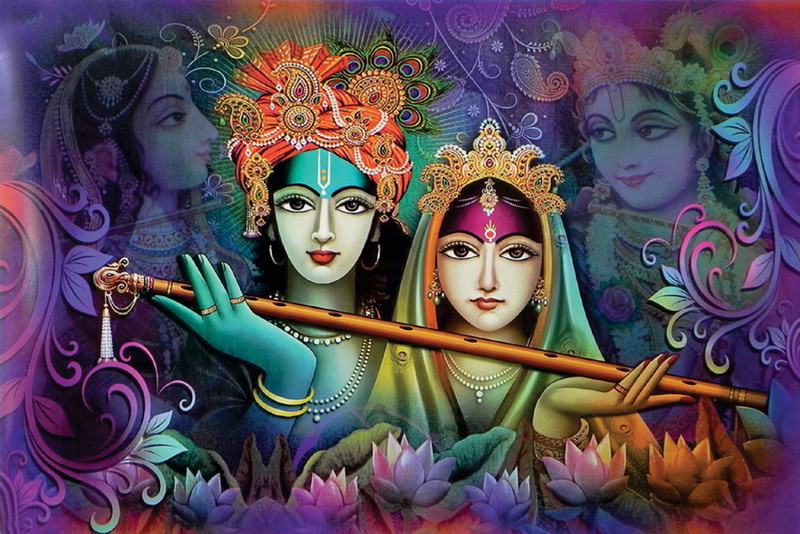 decor production Medium Religious Wall Painting Wall Sticker for Home, Office etc (Self Adhesive Vinyl,12 inch x 18 inch,)  Sticker(Pack of 2)