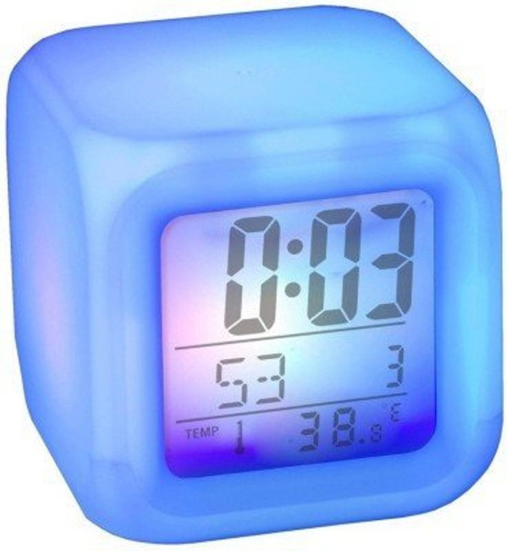 iskenterprise Digital Blue Clock