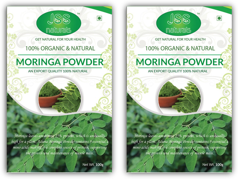 jsss naturals Moringa Powder | 100% Pure & Natural PACK OF 2(100 g)