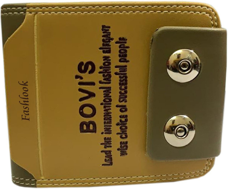 fashlook Men Brown Artificial Leather Wallet(6 Card Slots)