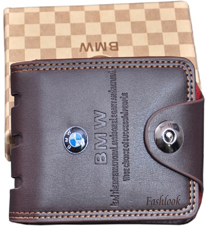 fashlook Men Brown Artificial Leather Wallet(6 Card Slots)