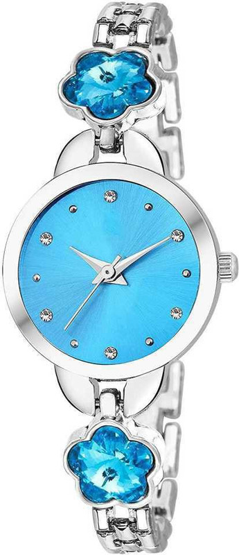 hepex MU SALES NEW WATCH FOR SKY BLUE DAIMOND FOR GIRLS NEW WATCH FOR GIRLS NEW SKY BLUE DAIMOND Analog Watch  - For Girls