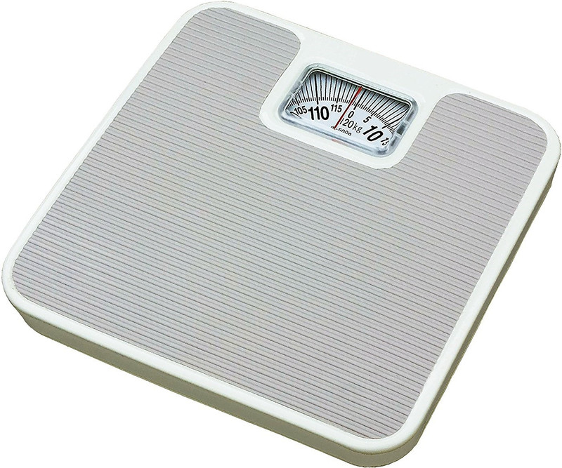 Zelenor 9811 Analog Weight Machine For Human Weight 120 Kg Capacity Mechanical Analog Weighing Scale(White)