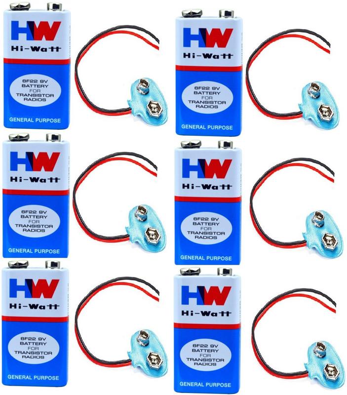Flysmart 9 VOLTS HW BATTERY with Connector  Battery(Pack of 5)