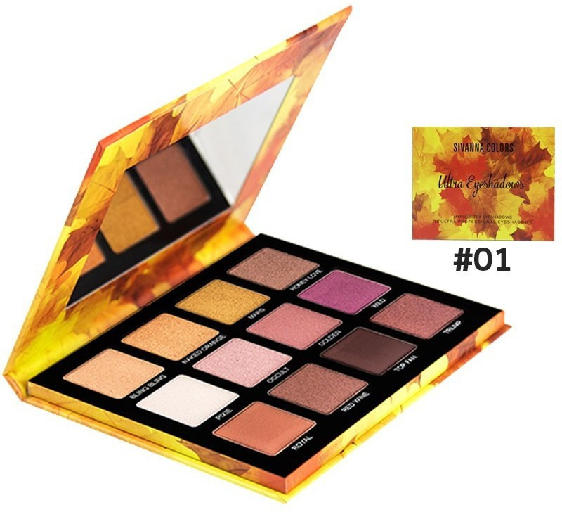 sivanna colors marble ultra eyeshadows 12 ultra professional eyeshadows 50 g(multicolor)