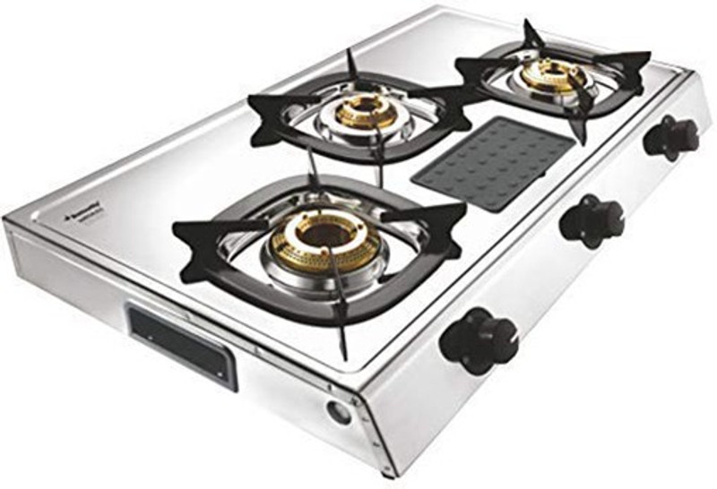 Butterfly Matchless 3 Burner Stainless Steel Manual Gas Stove(3 Burners) Butterfly Matchless 3 Burner Stainless Steel Manual Gas Stove(3 Burners)