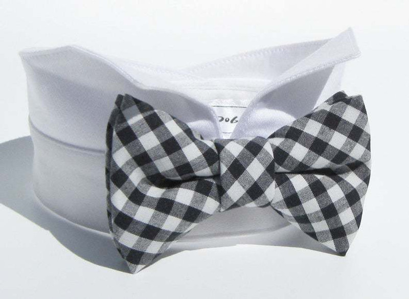 dogmafia Bow Tie, Bandana, Costume, Tuxedo for Dog, Cat(black, white)