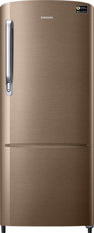 Samsung 212 L Direct Cool Single Door 4 Star Refrigerator(Luxe Bronze, RR22R373YDU/HL) Samsung 212 L Direct Cool Single Door 4 Star Refrigerator(Luxe Bronze, RR22R373YDU/HL)