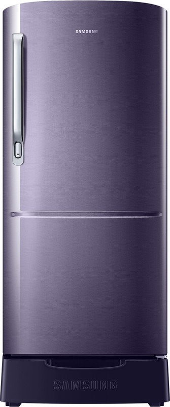 Samsung 192 L Direct Cool Single Door 3 Star Refrigerator with Base Drawer(Pebble Blue, RR20R182ZUT/HL)