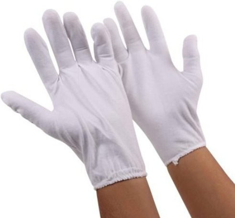 yiking Disposable Cotton Hand Gloves 20 pair Nylon  Safety Gloves(20)